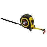 Tape Measure 3 m ABS housing w/Rubber Grip, Power-Lock and Magnet